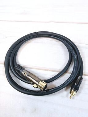 Monoprice 6ft Premier Series XLR Male to RCA Male Cable, 16AWG Gold